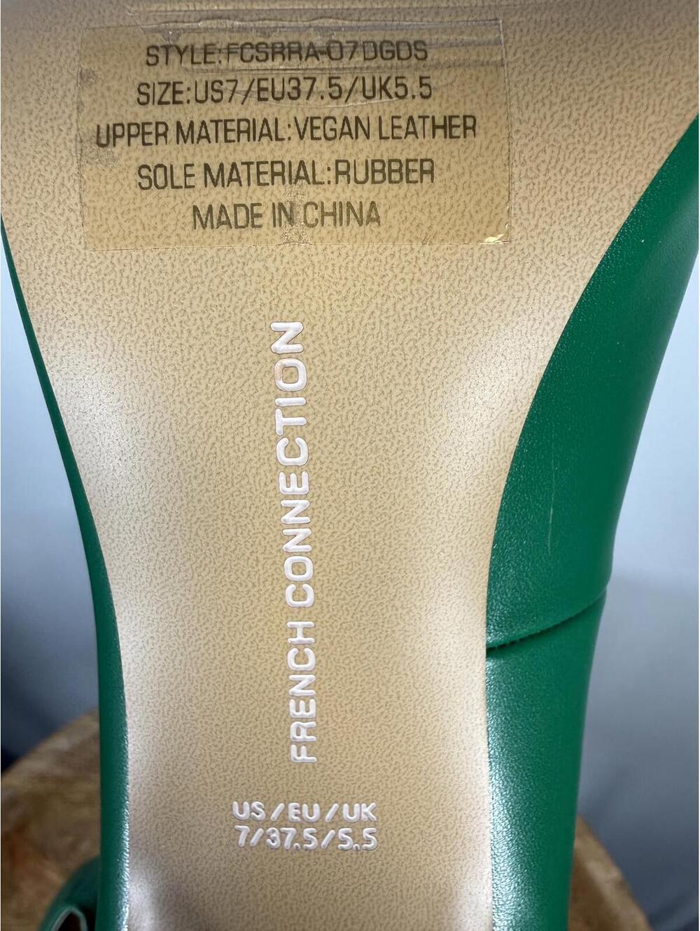 French Connection Womens Sierra Pointed Toe Pumps Green Size 7 NWB - Picture 10 of 13